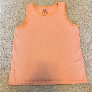 Orange striped fruit of the loom tank top